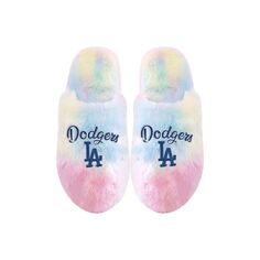 Молодежные тапочки FOCO Los Angeles Dodgers с радужным рисунком Unbranded