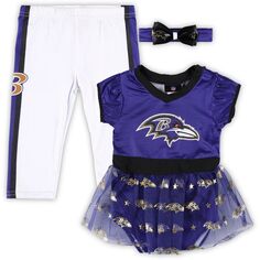 Младенческий фиолетовый Балтиморские вороны, задняя дверь-пачка, костюм для игрового дня, комплект Unbranded
