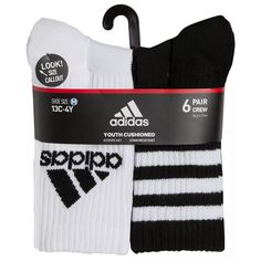 Набор из шести пар носков adidas с мягкой подкладкой для мальчиков для мальчиков adidas