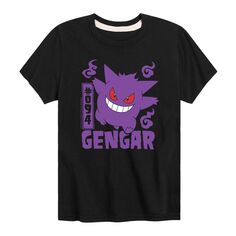 Футболка с рисунком Pokemon Gengar 094 для мальчиков 8–20 лет Licensed Character