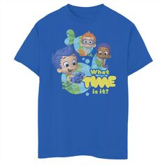 Футболка с логотипом «Сколько времени» для мальчиков 8–20 лет «Пузырьковые гуппи» Nickelodeon