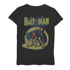 Винтажная футболка с рисунком Бэтмена для девочек 7–16 лет DC Comics Batman DC Comics