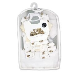 Подарочный набор Furry Besties из 5 предметов для мальчиков и девочек в сетчатой ​​сумке Rock A Bye Baby Boutique