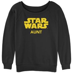 Пуловер с напуском из махрового материала для юниоров с классическим названием «Тетя из Звездных войн» и логотипом Licensed Character