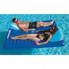Swimline 16141SF Надувной прочный плавающий надувной матрас для бассейна на 2 человека Swimline