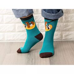 2 пары носков для девочек — милые детские повседневные носки с принтом ленивцев и животных Untamed Sox