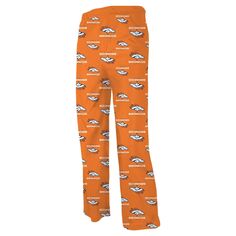 Фланелевые пижамные брюки с логотипом Denver Broncos для дошкольников - оранжевый Outerstuff