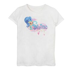 Футболка Nickelodeon Shimmer &amp; Shine Shine с блестящим портретным рисунком для девочек 7–16 лет Nickelodeon