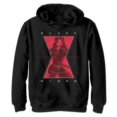 Флисовый пуловер с графическим логотипом Marvel Black Widow Target для мальчиков 8–20 лет Marvel
