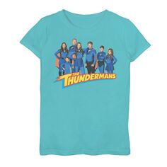 Футболка с логотипом The Thundermans Family Group Shot для девочек 7–16 лет Nickelodeon