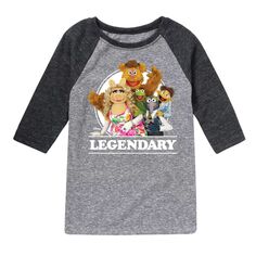 Легендарная футболка с рисунком реглан Disney&apos;s The Muppets Boys 8–20 Disney