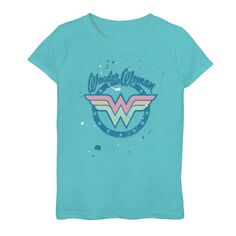 Футболка с графическим логотипом и логотипом DC Comics Wonder Woman для девочек 7–16 лет DC Comics