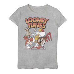 Футболка с баскетбольным плакатом и графическим рисунком Looney Tunes для девочек 7–16 лет Licensed Character