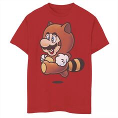 Костюм Nintendo Super Mario Tanooki для мальчиков 8–20 лет, футболка с рисунком для прыжков Licensed Character