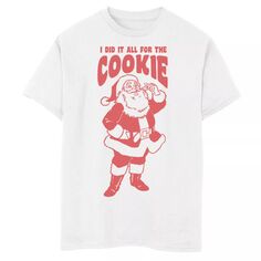 Рождественская футболка с рисунком Fifth Sun For The Cookie для мальчиков 8–20 лет Licensed Character
