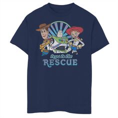 Футболка с рисунком Джесси Вуди «История игрушек» для мальчиков 8–20 лет Disney/Pixar «История игрушек» Buzz Toys To The Rescue Disney / Pixar