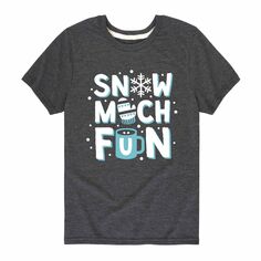 Зимняя футболка с рисунком Snow Much Fun для мальчиков 8–20 лет Licensed Character