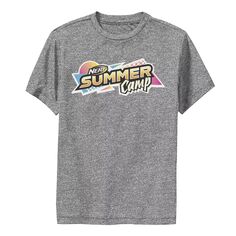 Футболка Nerf Summer Camp для мальчиков 8–20 лет с графическим рисунком и логотипом в стиле ретро Nerf