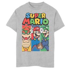 Футболка с ярким логотипом Nintendo Super Mario для мальчиков 8–20 лет Licensed Character