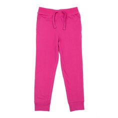 Детские брюки Leveret на шнурке, классические однотонные Leveret, ярко-розовый