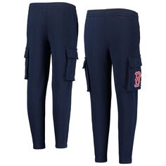Флисовые брюки-карго Youth Navy Boston Red Sox Players Anthem Outerstuff