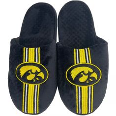 Молодежные тапочки в полоску FOCO Iowa Hawkeyes Team Unbranded