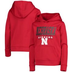 Толстовка с капюшоном Youth Scarlet Nebraska Huskers Fast Pullover Outerstuff