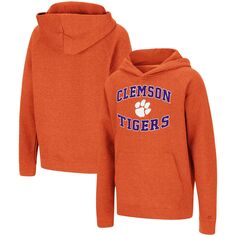 Оранжевый пуловер с капюшоном Youth Colosseum Clemson Tigers кружит реглан Colosseum