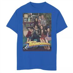 Футболка с логотипом и графическим плакатом для мальчиков 8–20 лет The Thundermans Family Photo Nickelodeon