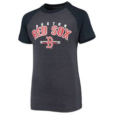 Темно-синяя футболка с регланами Youth Stitches Boston Red Sox Stitches