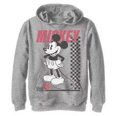 Пуловер с капюшоном и рисунком «Дисней Микки Маус» для мальчиков 8–20 лет «Finish Line № 28» Disney