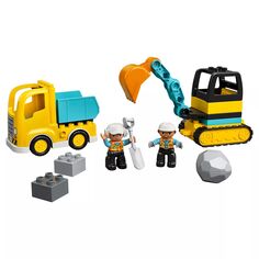 LEGO DUPLO Строительный грузовик и гусеничный экскаватор 10931 (20 предметов) LEGO