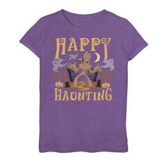 Футболка с рисунком «Happy Haunting Halloween» для девочек 7–16 лет «Marvel Groot And Rocket» Marvel