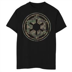 Зеленая камуфляжная футболка с эмпирическим логотипом для мальчиков 8–20 лет «Империя Звездных войн» Licensed Character