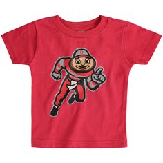 Футболка с большим логотипом Infant Scarlet Ohio State Buckeyes Unbranded