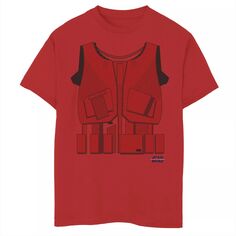 Красная футболка с рисунком на Хэллоуин для мальчиков 8–20 лет, костюм ситха «Звездные войны, Скайуокер. Восхождение» Star Wars