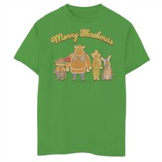 Футболка DreamWorks Shrek Merry Shrekmas From The Cookie Family для мальчиков 8–20 лет с графическим рисунком DreamWorks