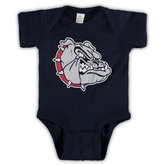 Темно-синее боди с логотипом Gonzaga Bulldogs для новорожденных и младенцев Unbranded