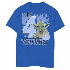 Футболка с логотипом «You Must Rebel» и портретом для мальчиков 8–20 лет «Звездные войны: Йода, поворот 4» Star Wars
