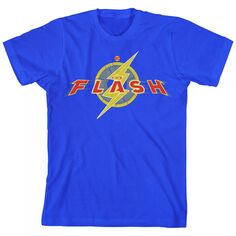 Футболка с короткими рукавами и логотипом The Flash Movie для мальчиков 8–20 лет Licensed Character