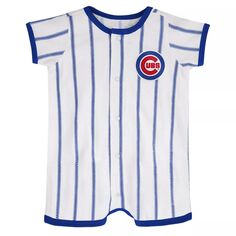 Белый/Королевский джемпер с короткими рукавами Newborn Chicago Cubs Power Hitter Outerstuff