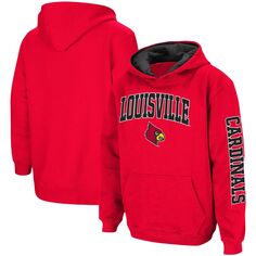 Красный пуловер с капюшоном Youth Colosseum Louisville Cardinals 2-Hit Team Colosseum