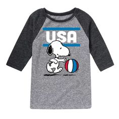 Баскетбольная футболка с рисунком реглан для мальчиков 8–20 лет, США Peanuts USA Licensed Character