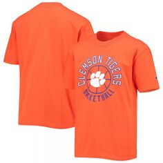 Оранжевая баскетбольная футболка Youth Champion Clemson Tigers Champion