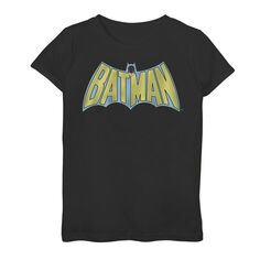 Винтажная футболка с графическим рисунком и логотипом DC Comics для девочек 7–16 лет с Бэтменом DC Comics