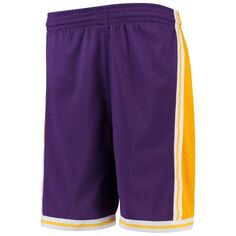 Молодежные шорты Mitchell &amp; Ness Purple Los Angeles Lakers Hardwood Classics Swingman Unbranded