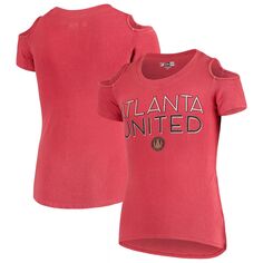 Красная футболка с открытыми плечами для девочек 5th &amp; Ocean от New Era Atlanta United FC New Era