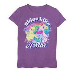 Футболка с рисунком «My Little Pony» для девочек 7–16 лет «Сияет как звезда» My Little Pony