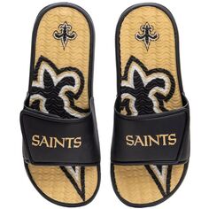 Молодежные гелевые шлепанцы FOCO New Orleans Saints Unbranded