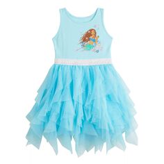 Платье-пачка с каскадными рюшами для маленьких девочек Disney&apos;s The Little Mermaid от Jumping Beans Disney/Jumping Beans